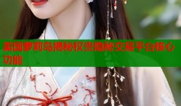 美国萝莉岛揭秘权贵隐秘交易平台核心功能