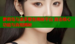 萝莉岛与波多黎各揭秘平台 直击核心功能与真相揭秘