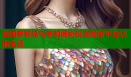 美国萝莉岛与朱莉揭秘权贵秘密平台功能全览