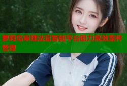 萝莉岛审理法官智能平台助力高效案件管理