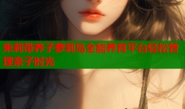 朱莉带养子萝莉岛全能养育平台轻松管理亲子时光