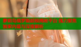 萝莉岛俄罗斯超模揭秘平台 强力聚焦独家内幕与深度解析