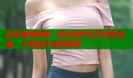 花朵视频教程：轻松制作花开绽放动画，AI智能生成短视频