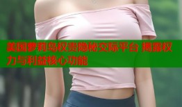 美国萝莉岛权贵隐秘交际平台 揭露权力与利益核心功能